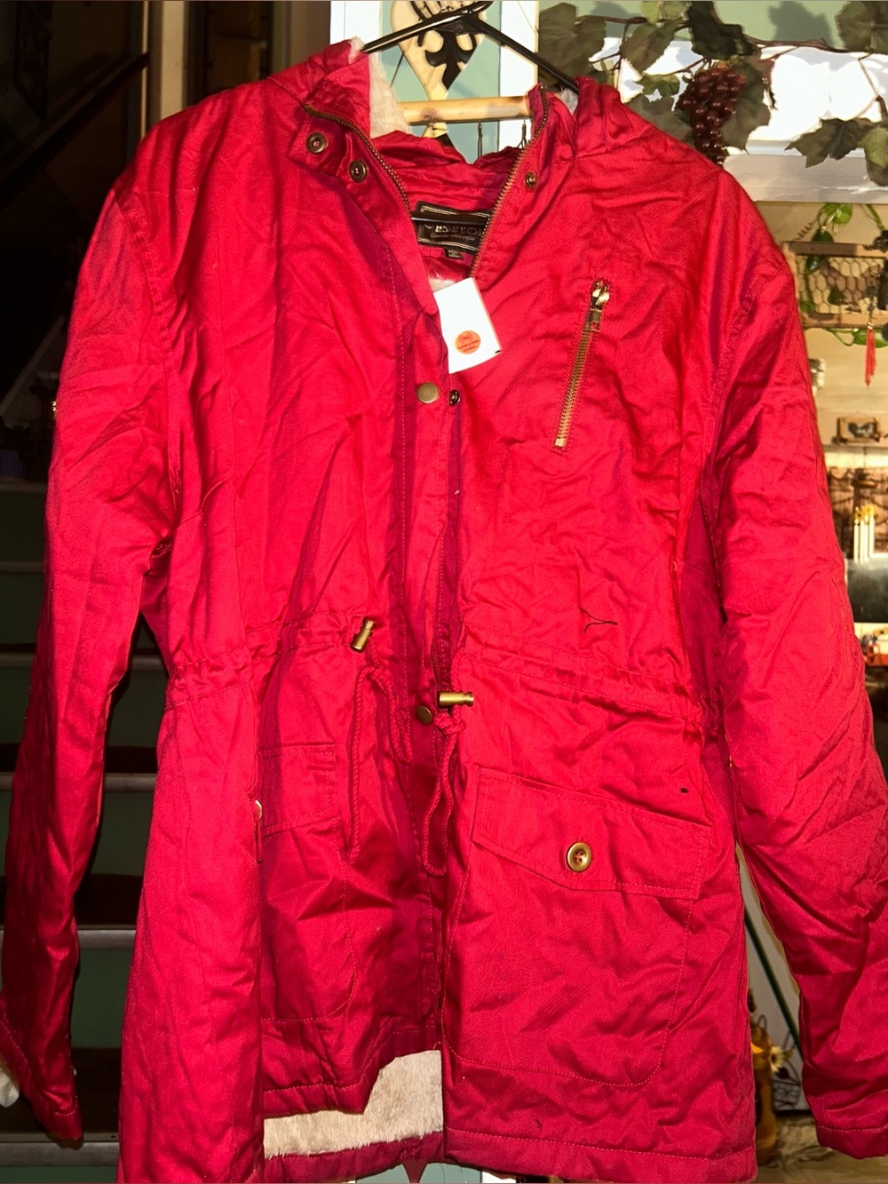 Red jacket